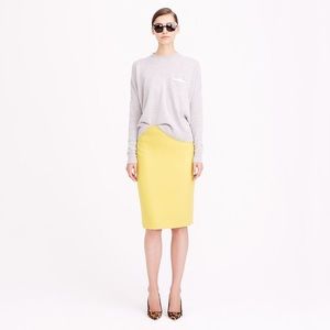 J. Crew yellow pencil skirt | Size 2